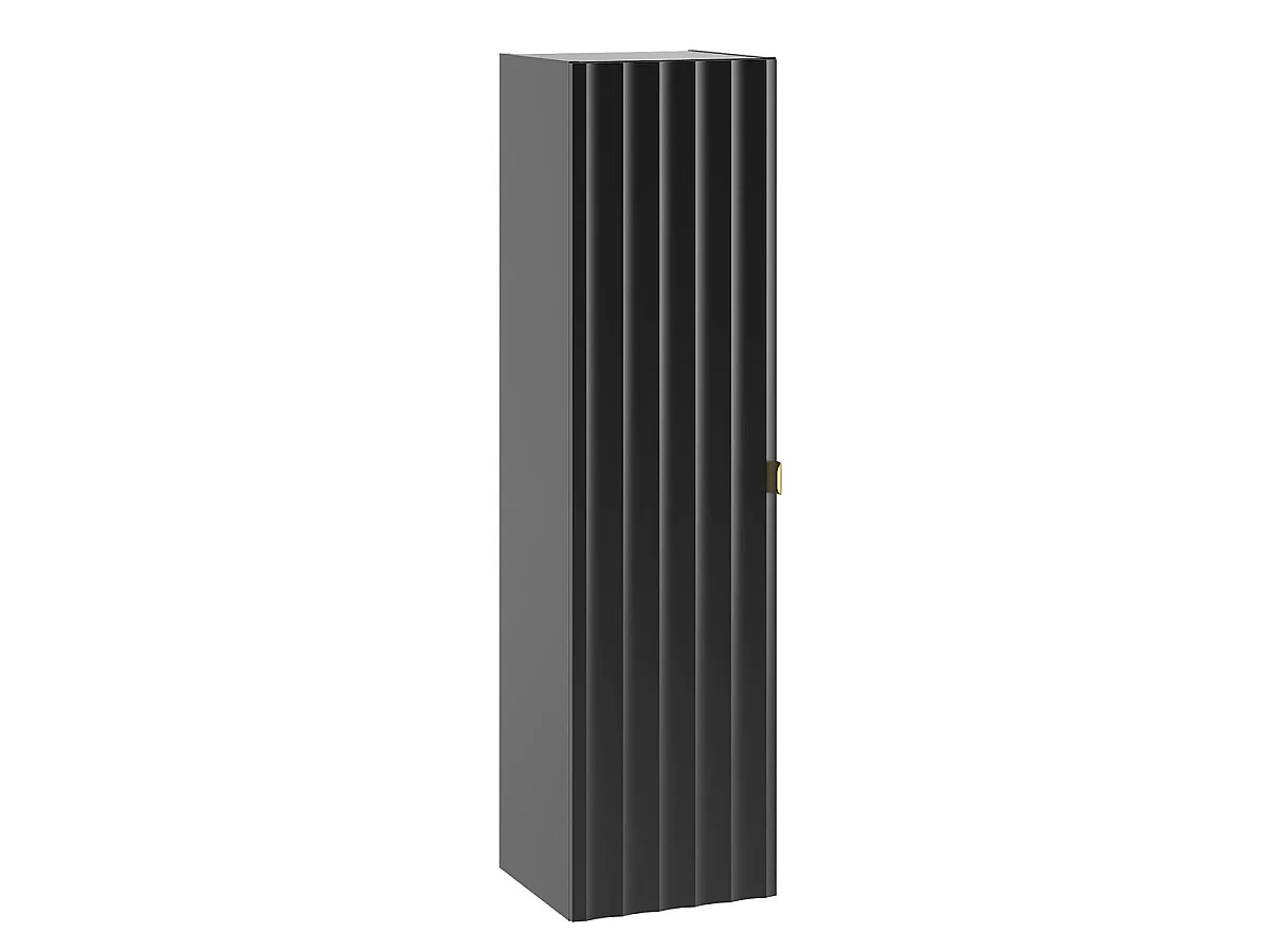 Ensemble meuble simple vasque encastrée 80cm et colonne Lexa Noir