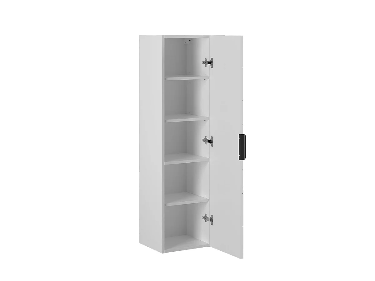 Teren White 80-cm Built-In Single-Sink Vanity Set with Tall Cabinet