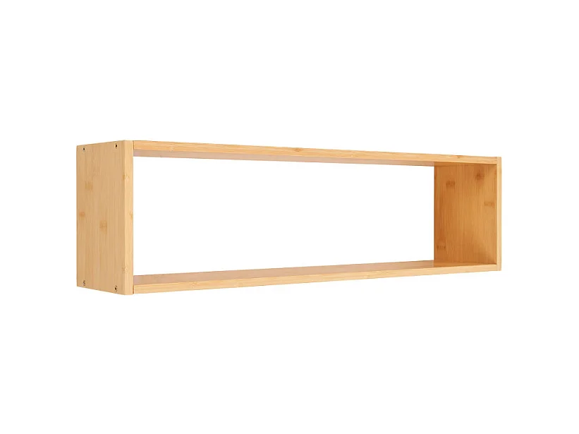 Ember - Etagère murale en bambou L70cm - Bois clair