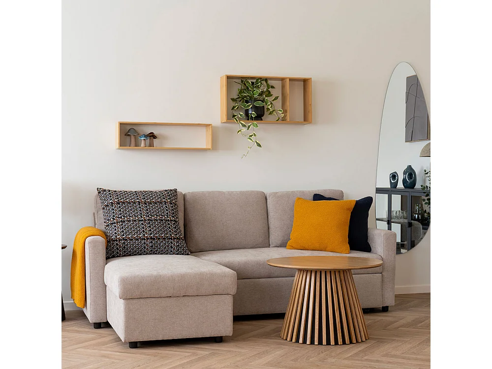 Ember Wandregal 70x15x19,5cm Natur.