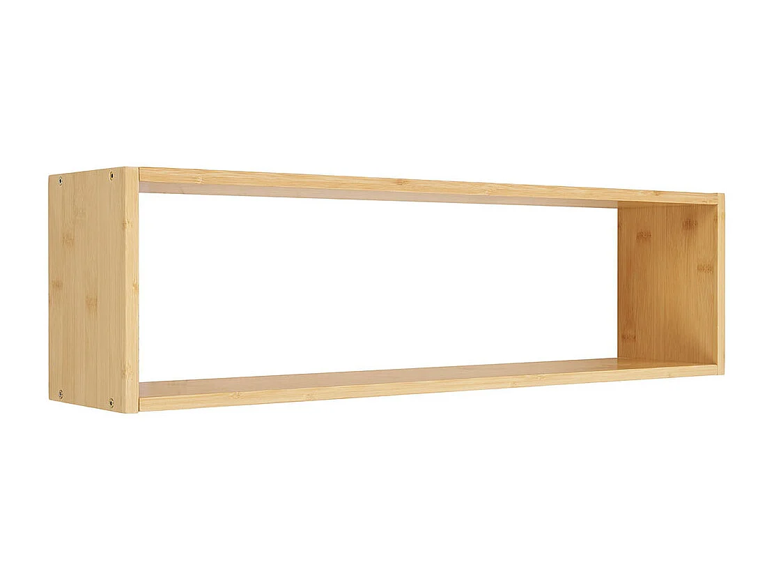 Ember - Etagère murale en bambou L70cm - Bois clair