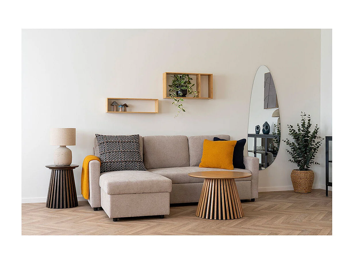 Ember - Etagère murale en bambou L70cm - Bois clair