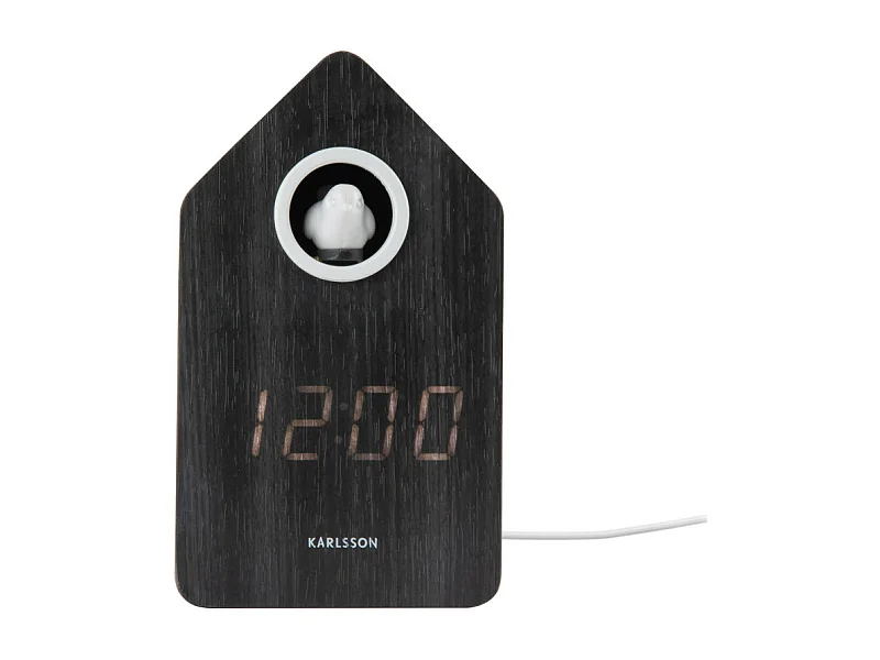 Alarm cuckoo LED - Réveil  - Bois clair