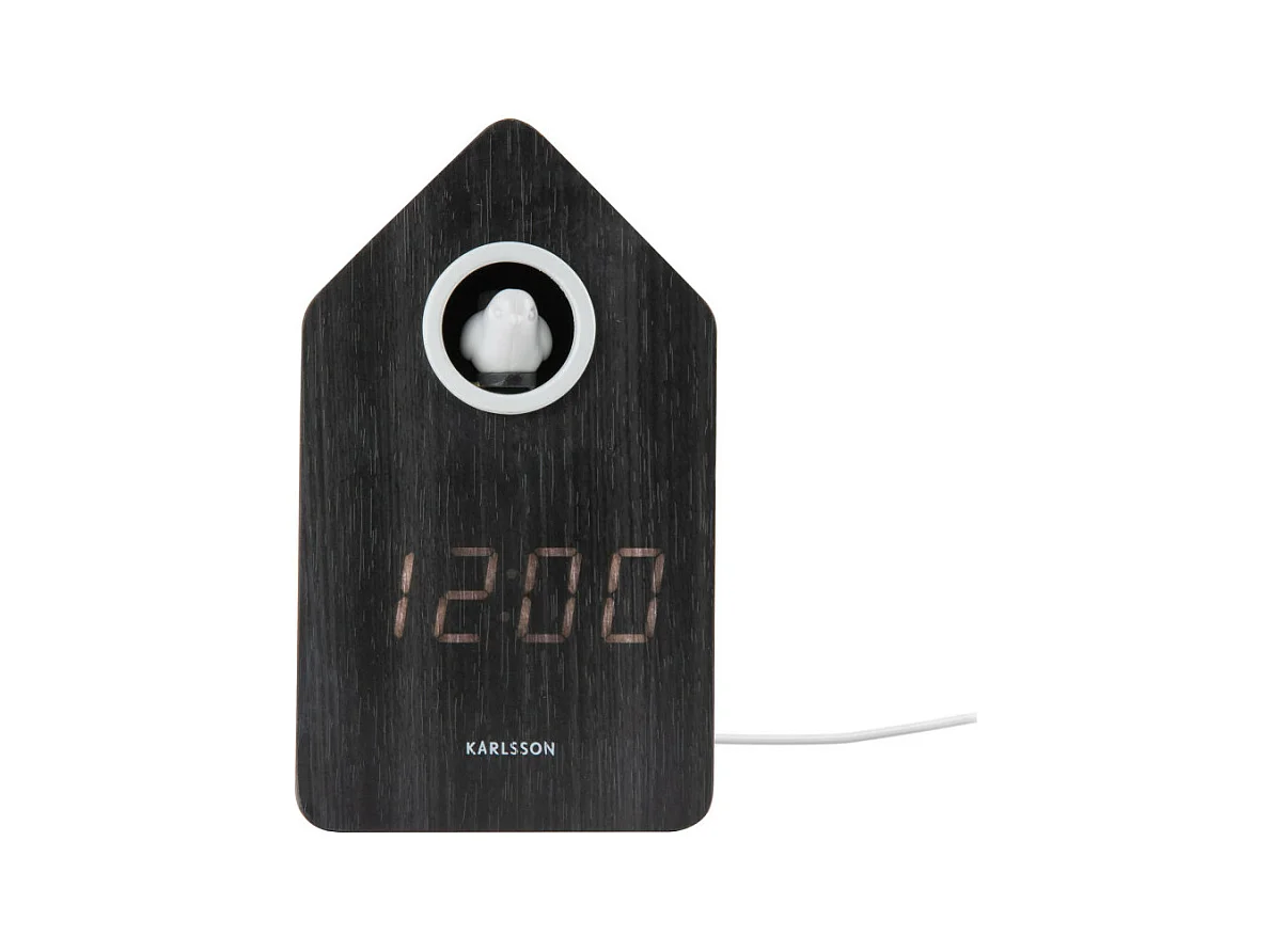 Alarm cuckoo LED - Réveil  - Bois clair