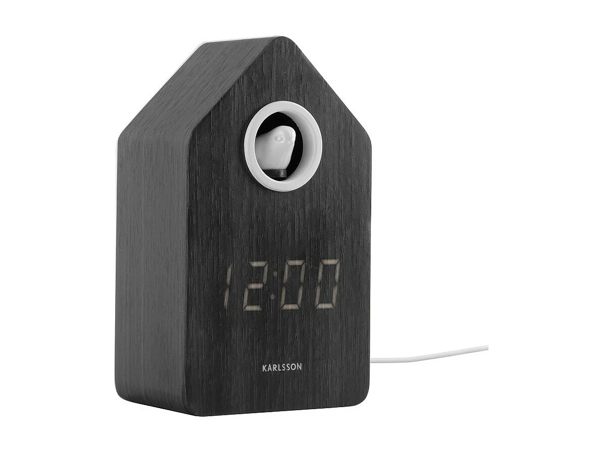 Alarm cuckoo LED - Réveil  - Bois clair
