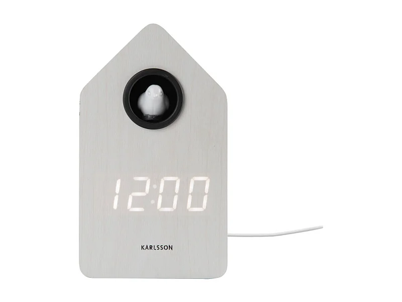 Alarm cuckoo LED - Réveil  - Blanc