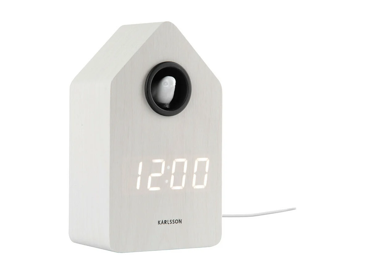 Alarm cuckoo LED - Réveil  - Blanc