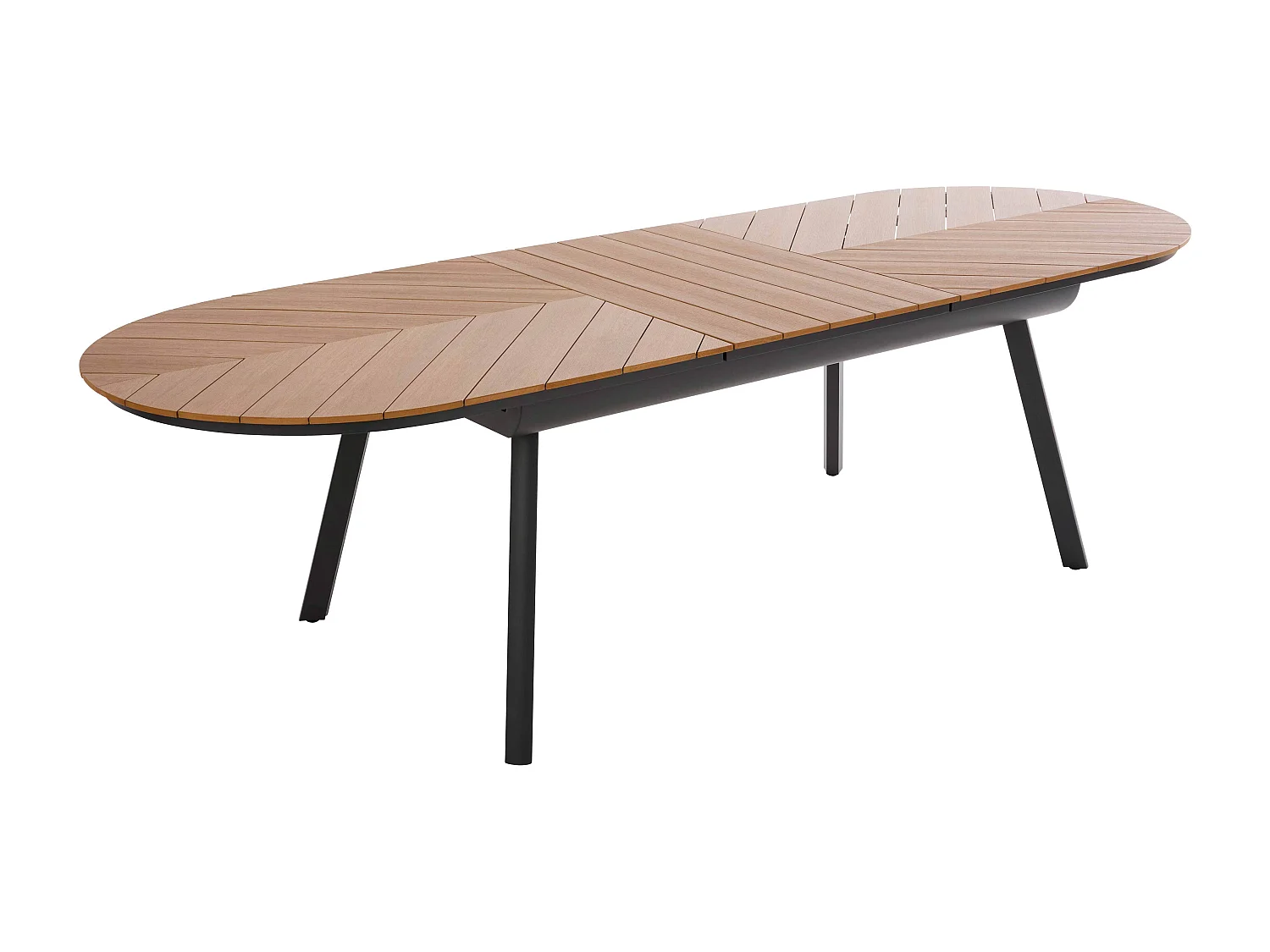 Table de jardin extensible 220/280 cm effet bois