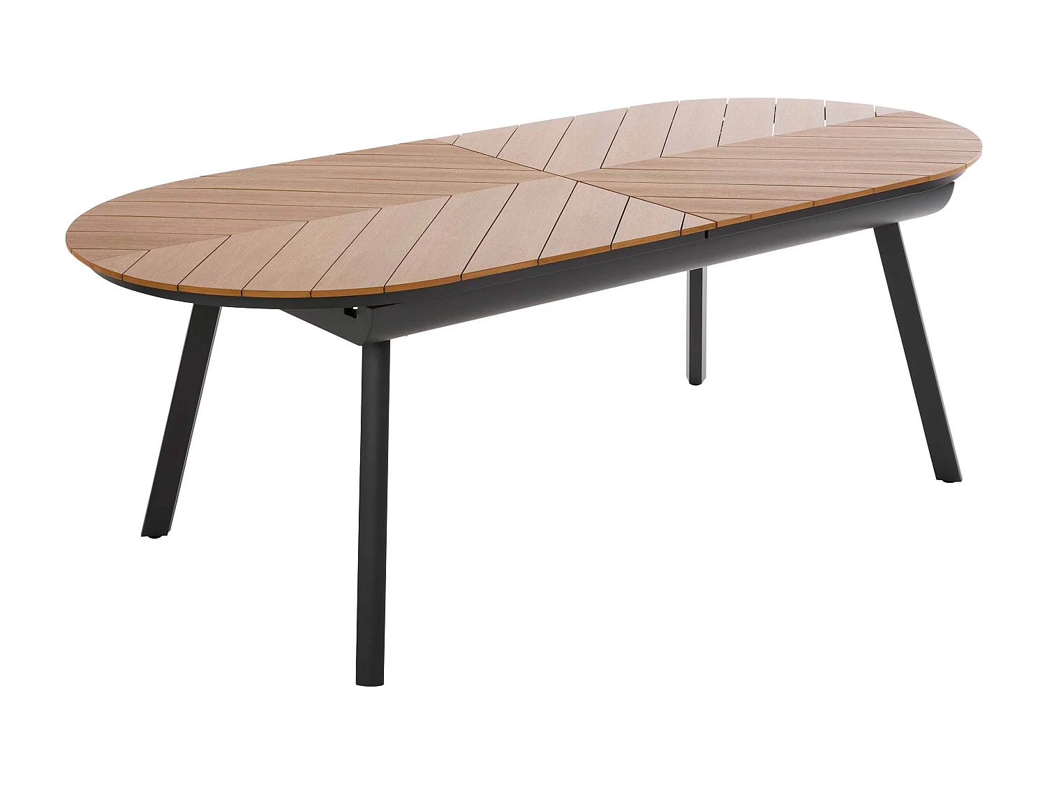 Table de jardin extensible 220/280 cm effet bois