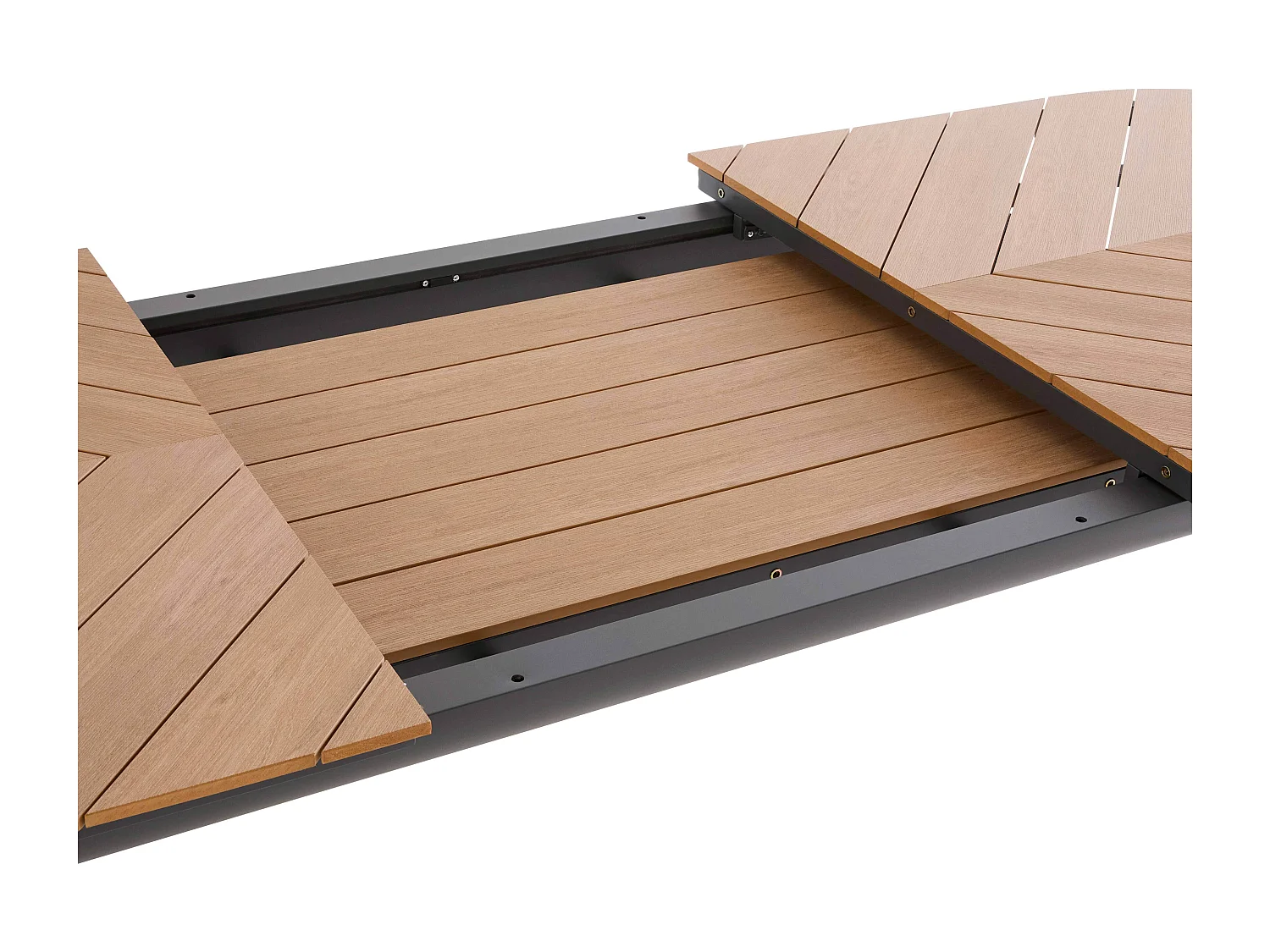 Table de jardin extensible 220/280 cm effet bois