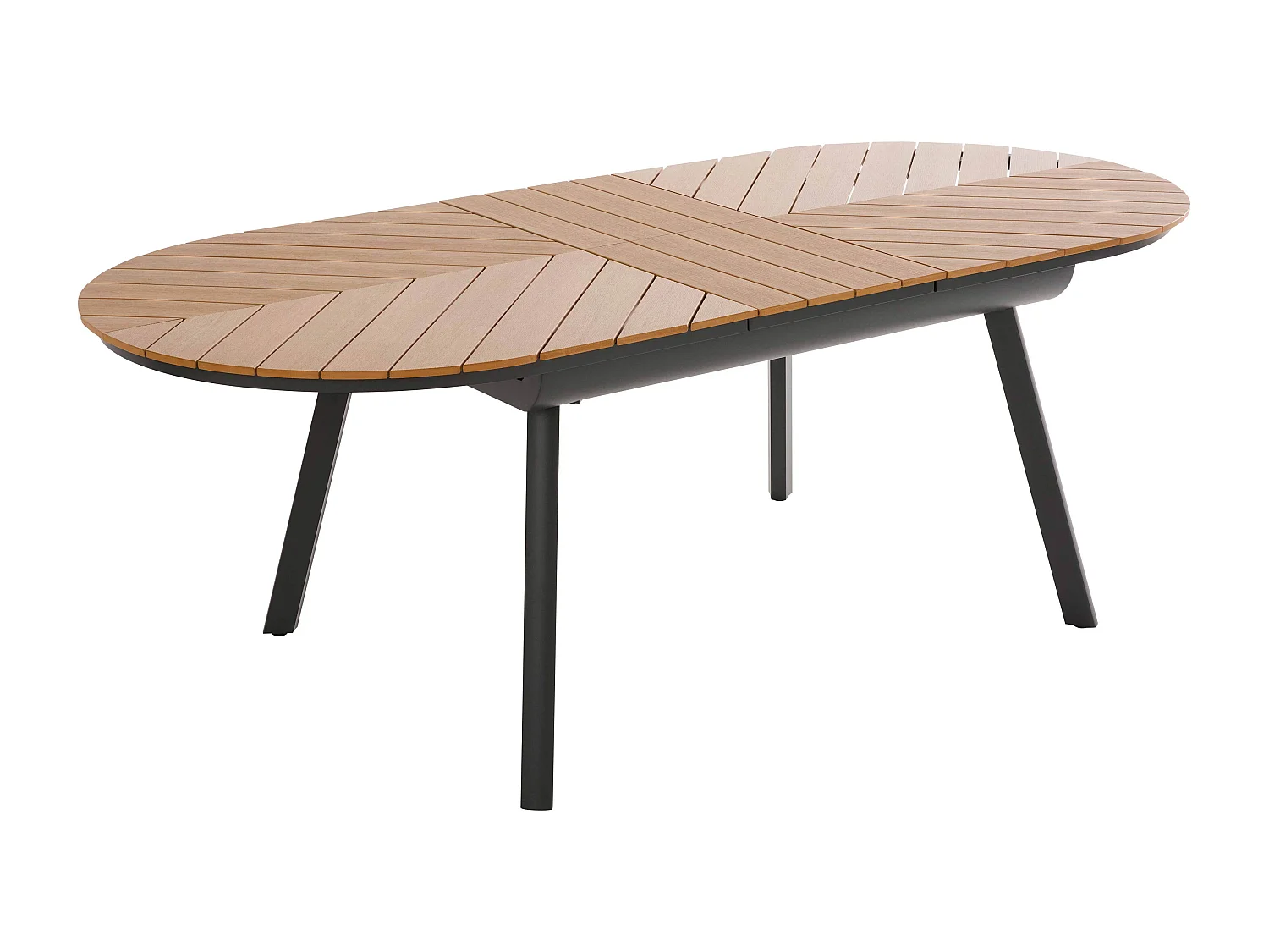 Table de jardin extensible 180/220 cm effet bois