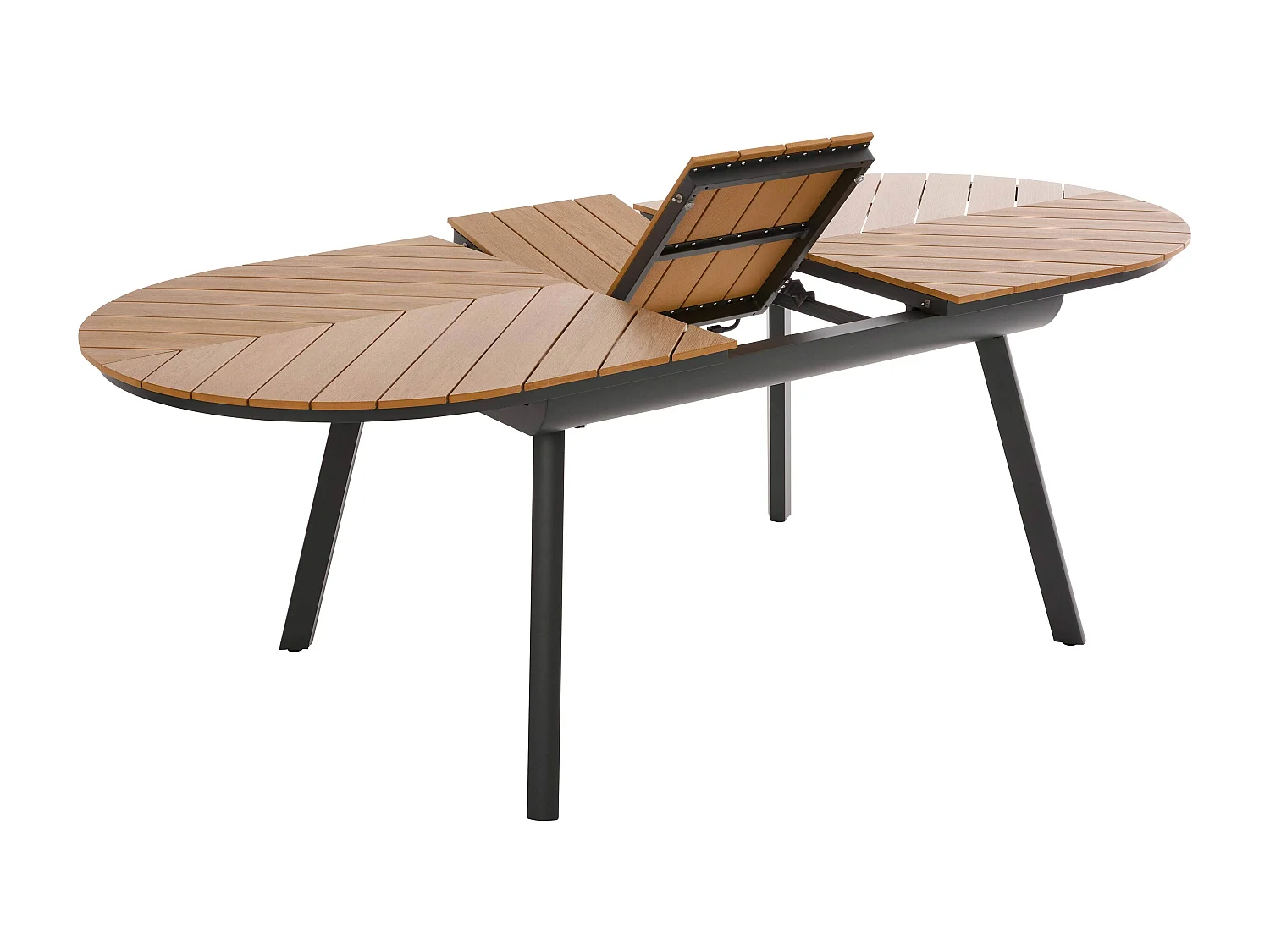 Table de jardin extensible 180/220 cm effet bois