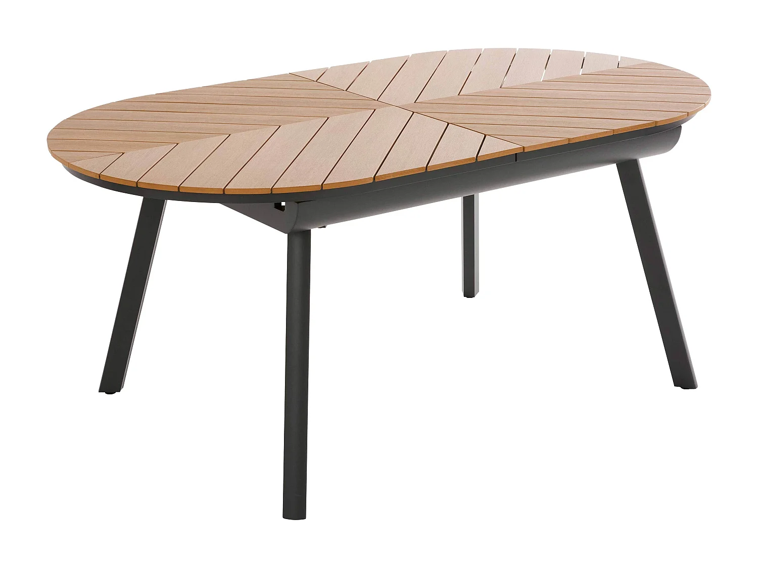 Table de jardin extensible 180/220 cm effet bois