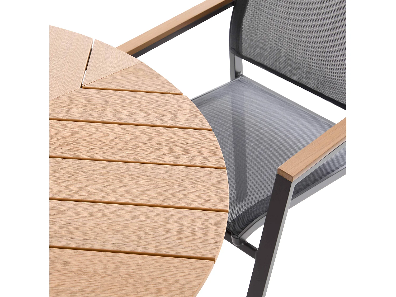 Table de jardin extensible 180/220 cm effet bois