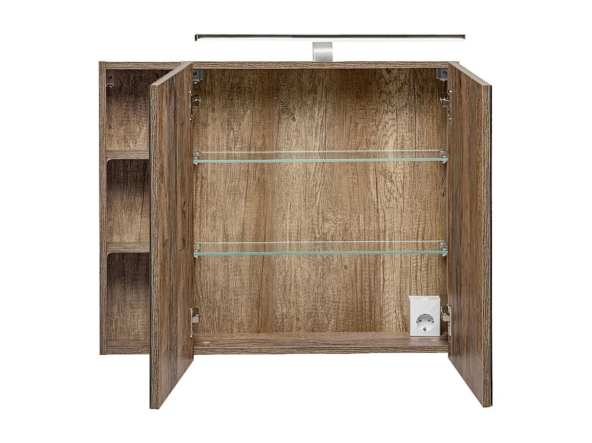 Wandkast 3 nissen 80cm Eros Taupe