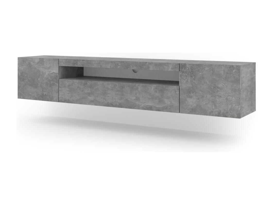 TV-kast AURA 200 cm hangend of staand, betonlook