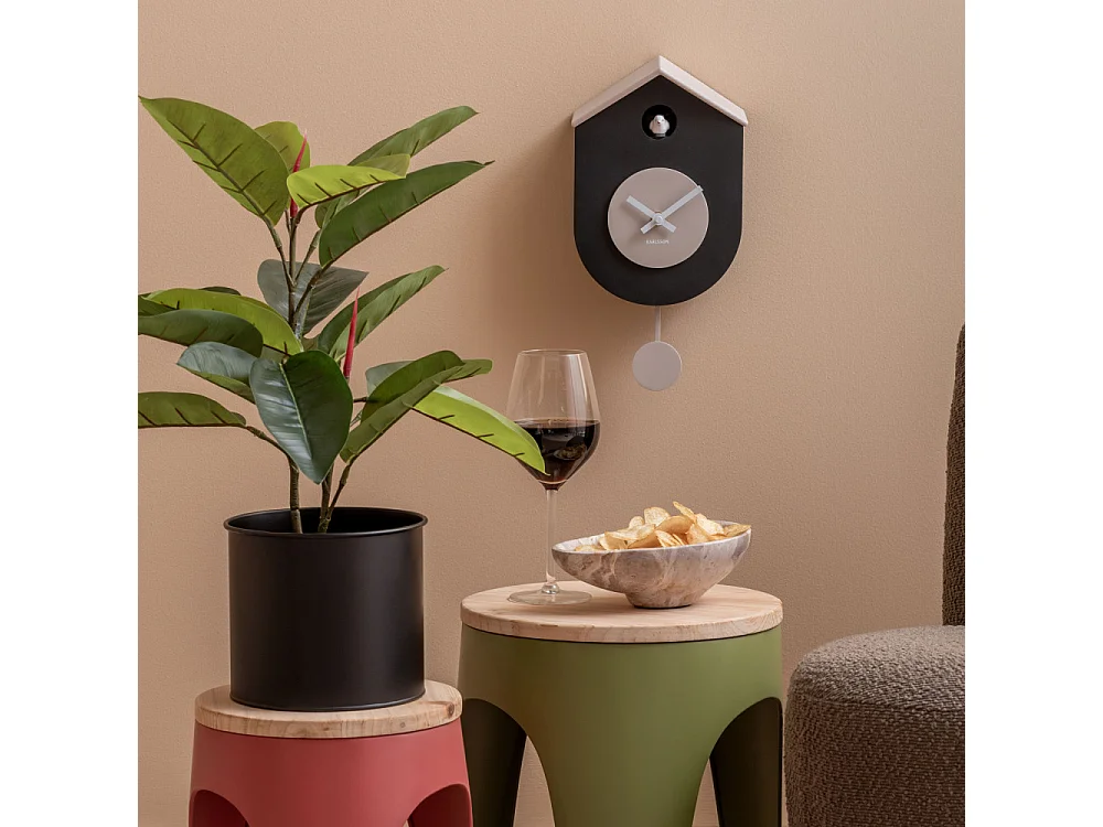 Grato cuckoo - Horloge à pendule - Noir
