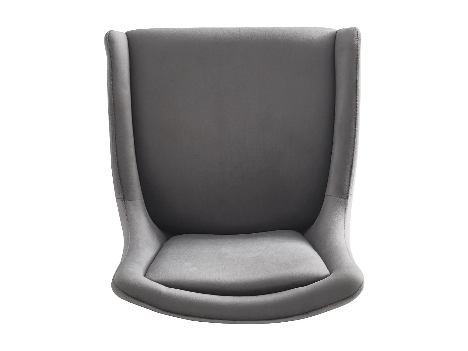 Lot de 2 chaises - Velours de haute qualité - style moderne - Gris