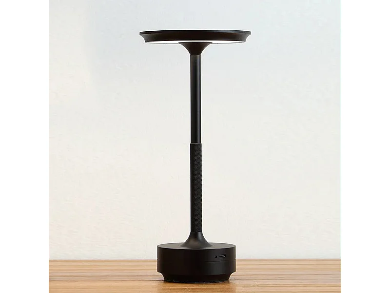 Lampe de Table LED Rechargeable Tactile - Alliage Aluminium, Intensité Variable, Bureau/Chambre - Argent