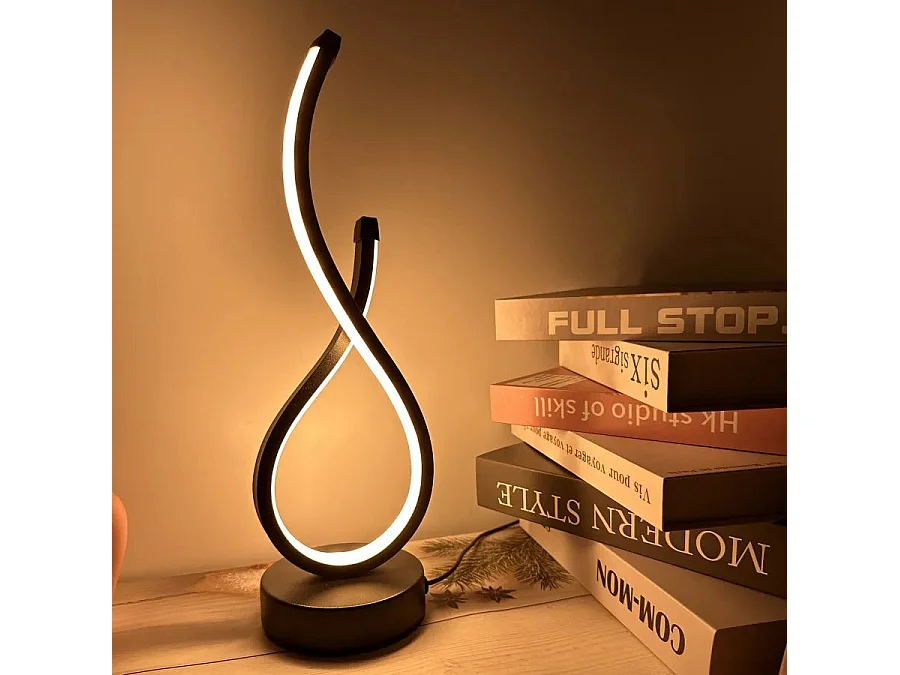 Lampe de table LED décorative - Veilleuse créative à lumière tricolor réglable pour chambre, salon, café