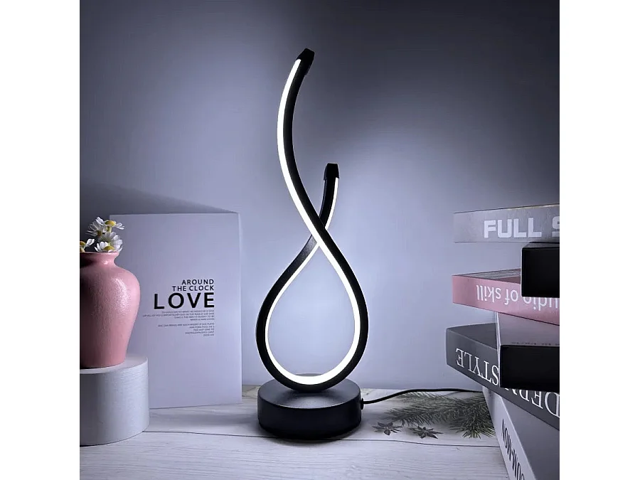 Lampe de table LED décorative - Veilleuse créative à lumière tricolor réglable pour chambre, salon, café