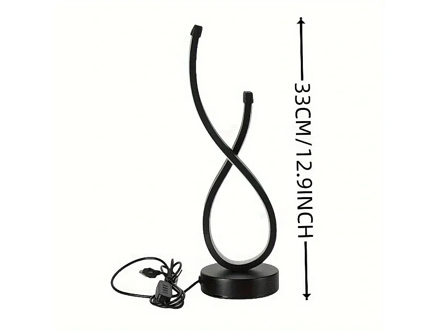 Lampe de table LED décorative - Veilleuse créative à lumière tricolor réglable pour chambre, salon, café