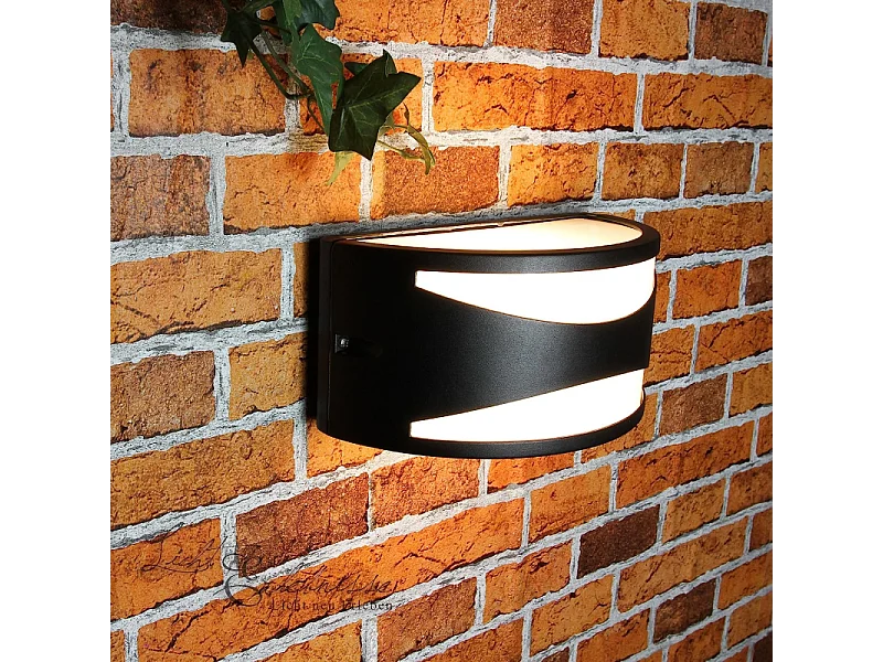 Applique Murale Extérieure étanche IP65 Lampe murale LED E27 Base Pour Entrée Couloir Cour Jardin Terrasse Balcon Garage Noir (Ampoule non incluse)