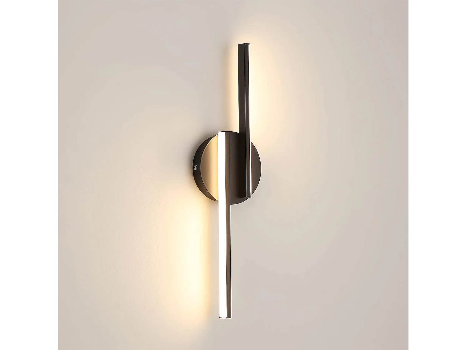 Applique Murale Interieur, Lampe Murale LED 16W 3000K Moderne lumière Blanche Chaude pour Salon Couloir Salle de Bain Escalier