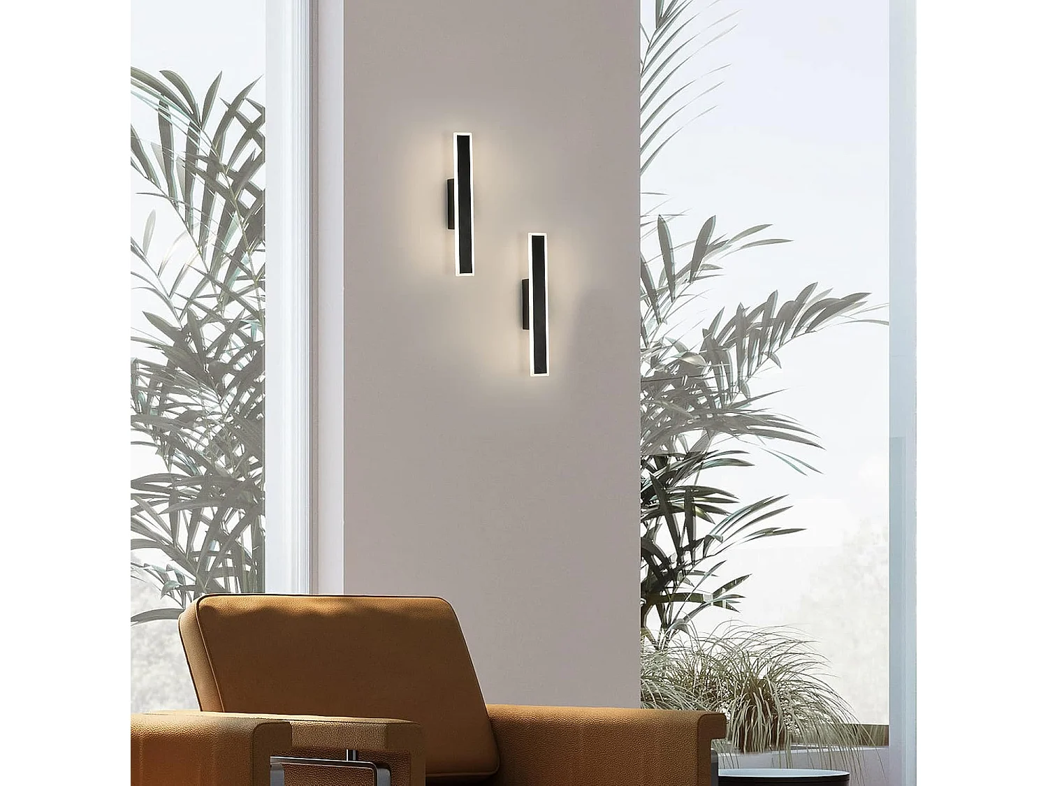 applique murale intrieur 12w 1000lm noir lampe murale led moderne 3000-6000k blanc chaud froid neutre applique dimmable led pour chambre salon escali