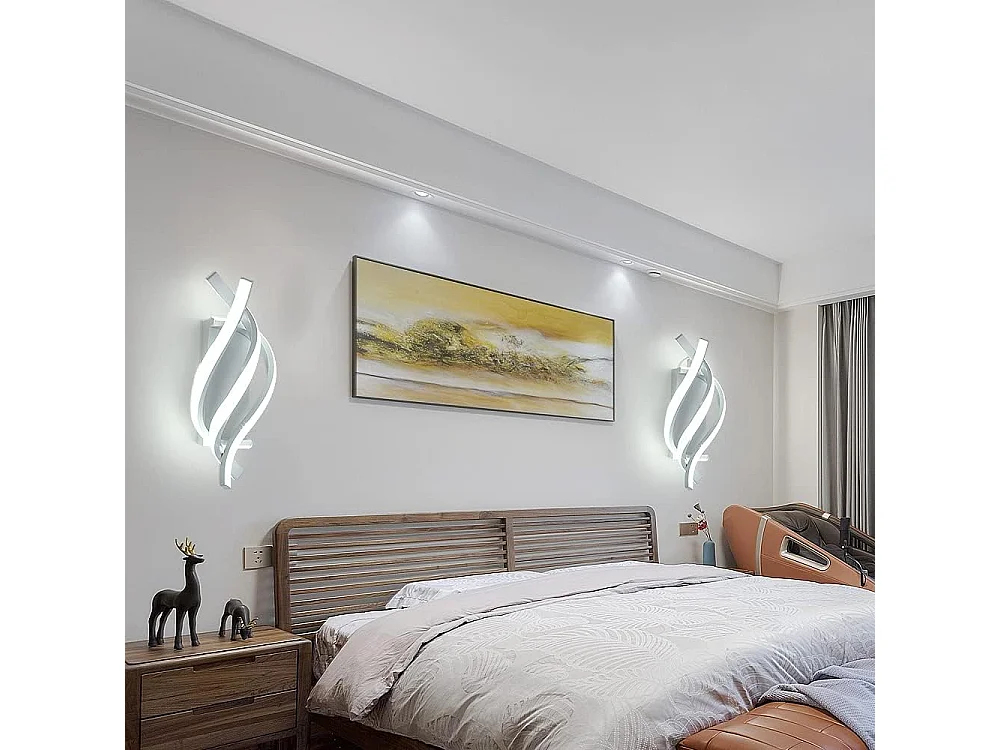 Applique Murale LED, 18W Intérieur Lampe Murale Moderne