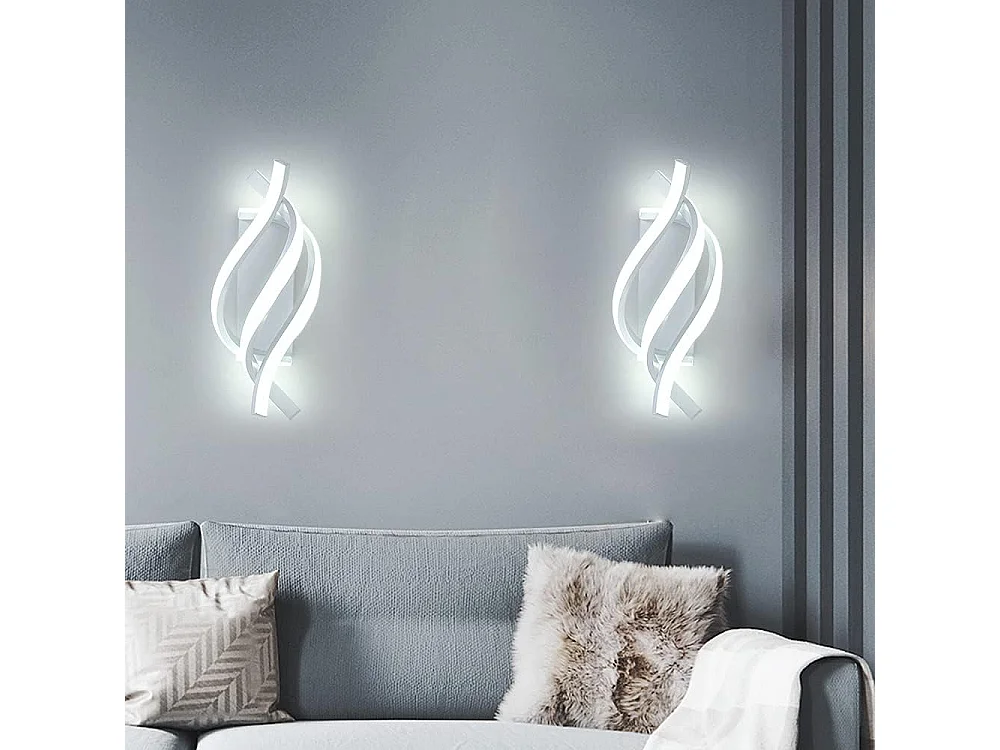 Applique Murale LED, 18W Intérieur Lampe Murale Moderne