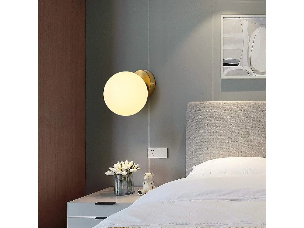 Applique Murale, Plafonnier Creative Art Ball Lampe en verre, Convient pour étude, allée, vestiaire