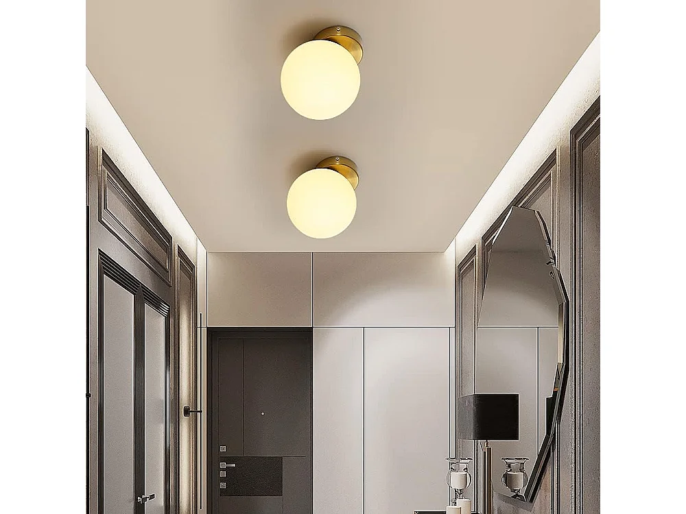 Applique Murale, Plafonnier Creative Art Ball Lampe en verre, Convient pour étude, allée, vestiaire