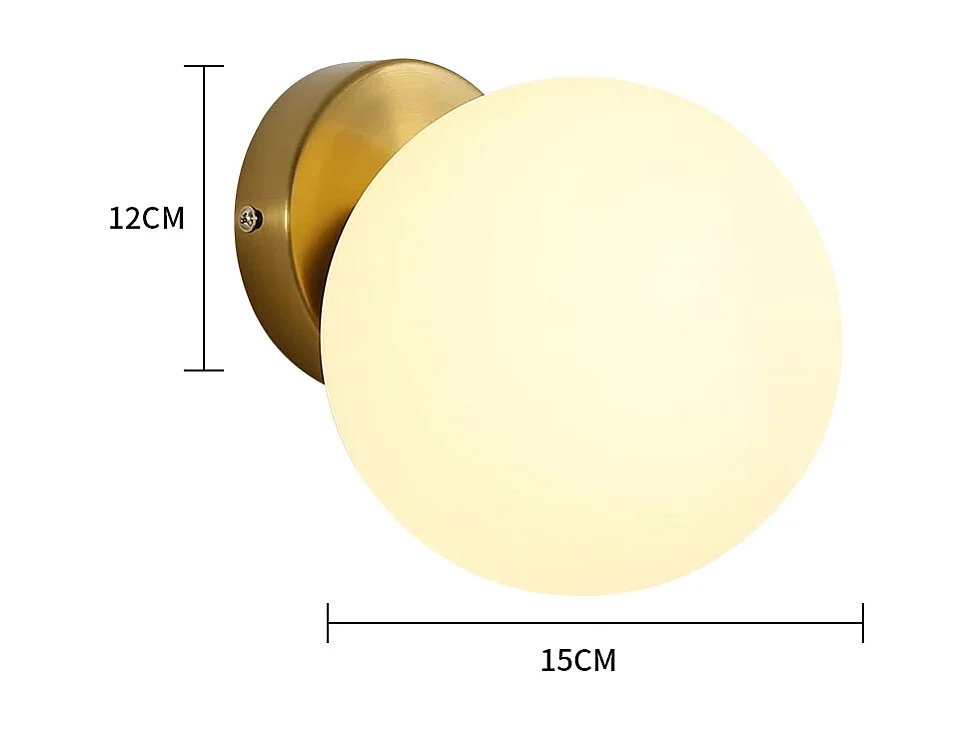 Applique Murale, Plafonnier Creative Art Ball Lampe en verre, Convient pour étude, allée, vestiaire