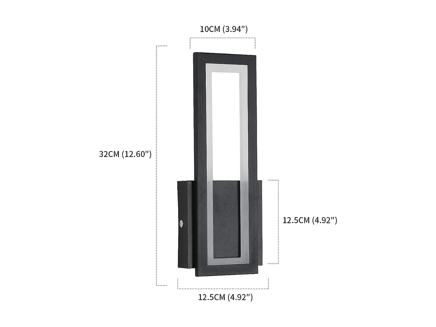 Applique Murale LED Intérieur, 16W Simple Square Lampe Murale LED, Moderne Décoration Eclairage LED Luminaire Mural Murale pour Salon, Chambre, lumiè