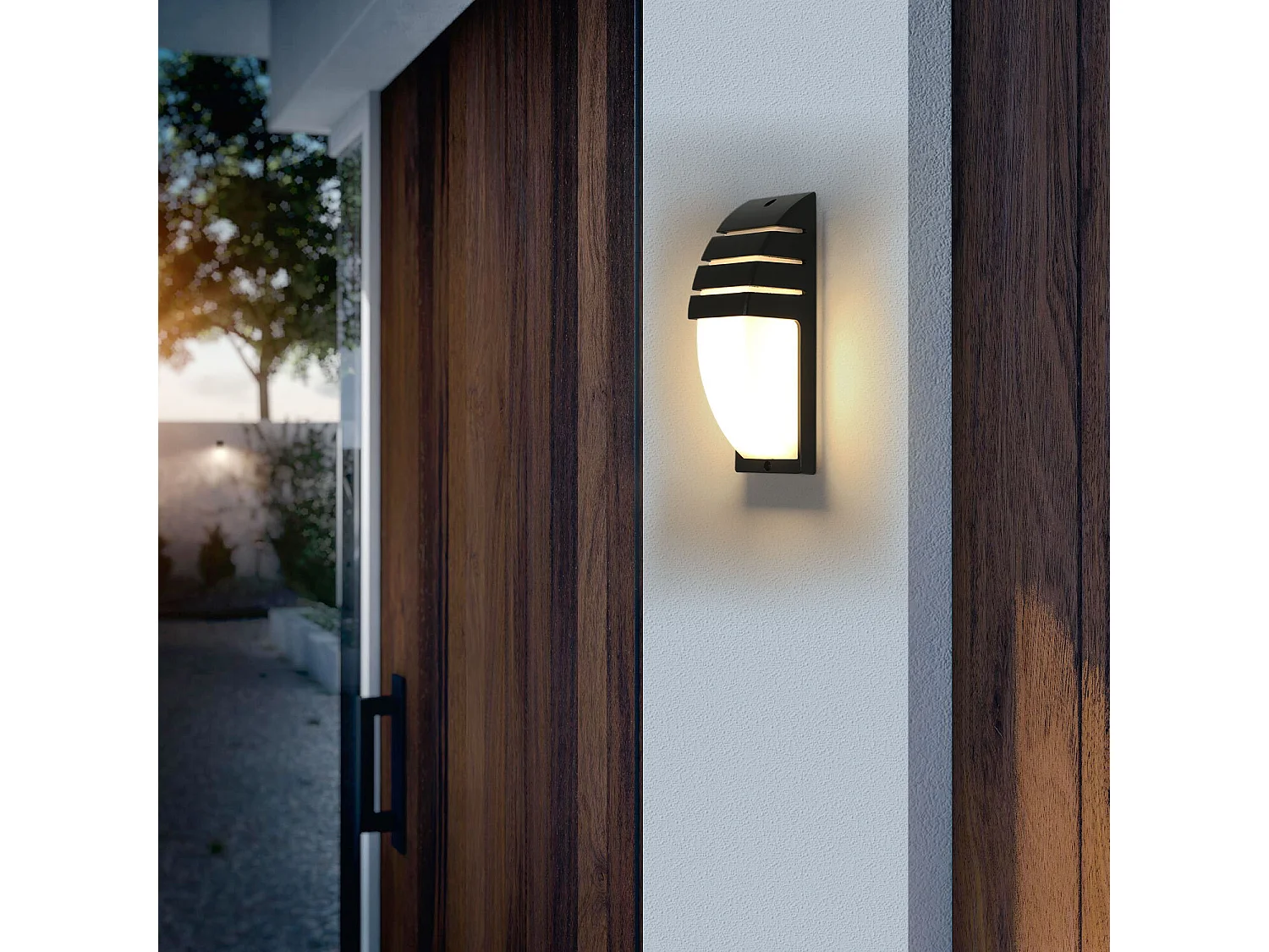 Applique Murale LED Noire à Angle de Faisceau Réglable pour Intérieur et Extérieur Puissance 12W Blanc Chaud 3000K Étanche IP65 pour Garage Terrasse et Jardin