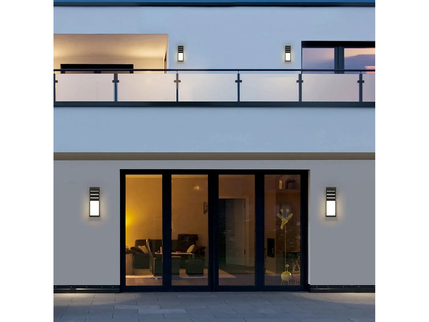 Applique Murale LED Noire à Angle de Faisceau Réglable pour Intérieur et Extérieur Puissance 12W Blanc Chaud 3000K Étanche IP65 pour Garage Terrasse et Jardin