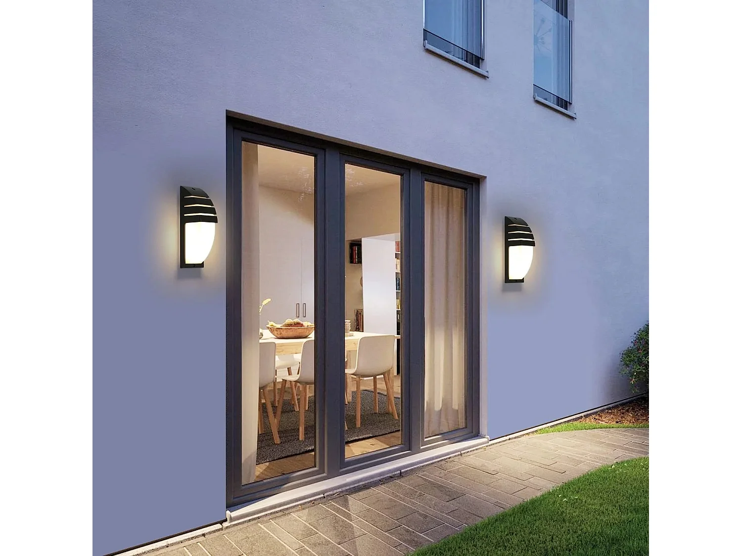 Applique Murale LED Noire à Angle de Faisceau Réglable pour Intérieur et Extérieur Puissance 12W Blanc Chaud 3000K Étanche IP65 pour Garage Terrasse et Jardin