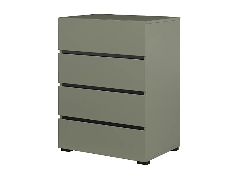Petit buffet HAVANA – 4 tiroirs – Vert sauge – Design moderne et compact