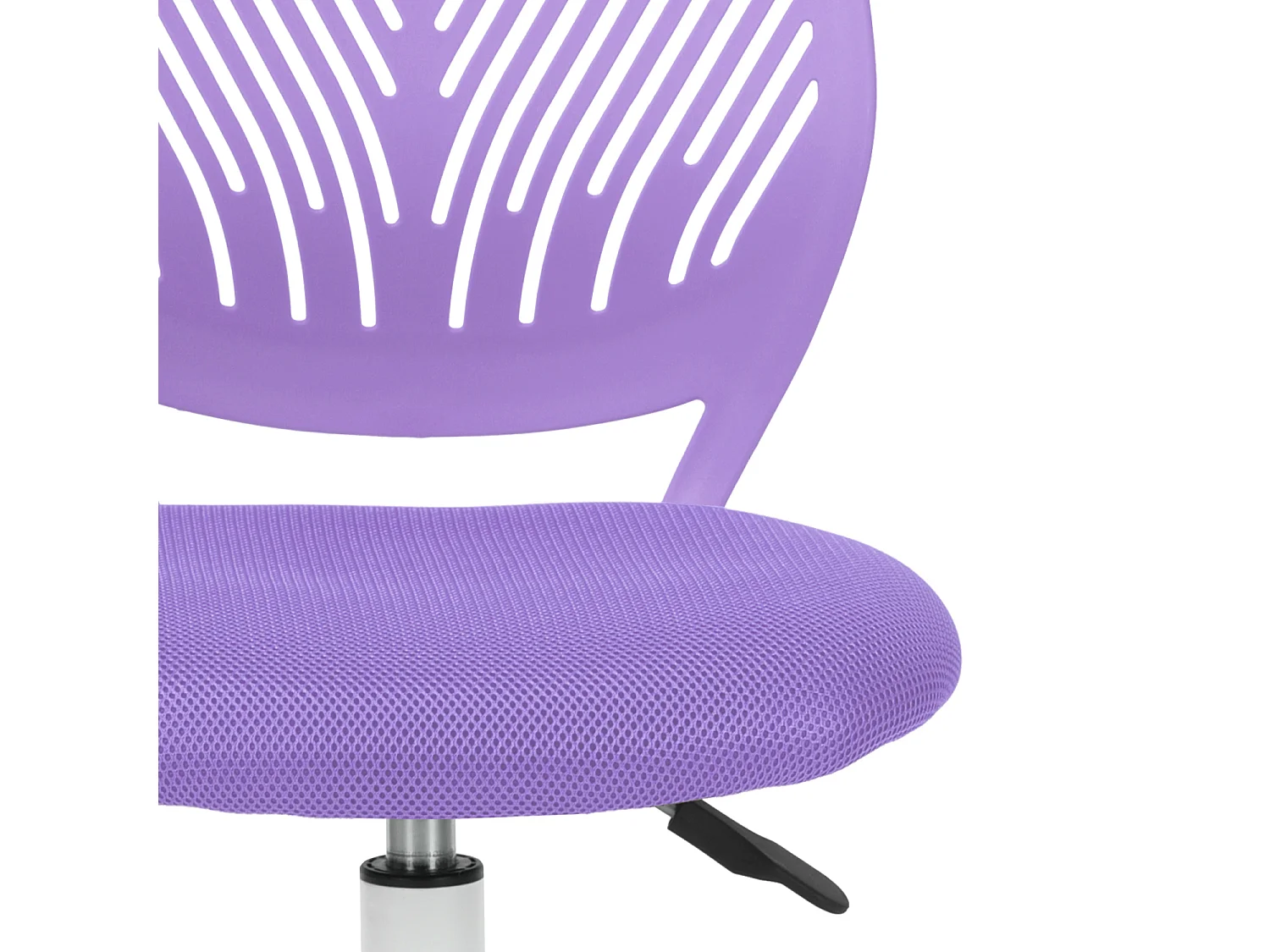 URBAN MEUBLE Chaise de bureau pivotante violet, dossier ergonomique, revêtement en maille, hauteur réglable, style moderne, pour la maison et le bureau