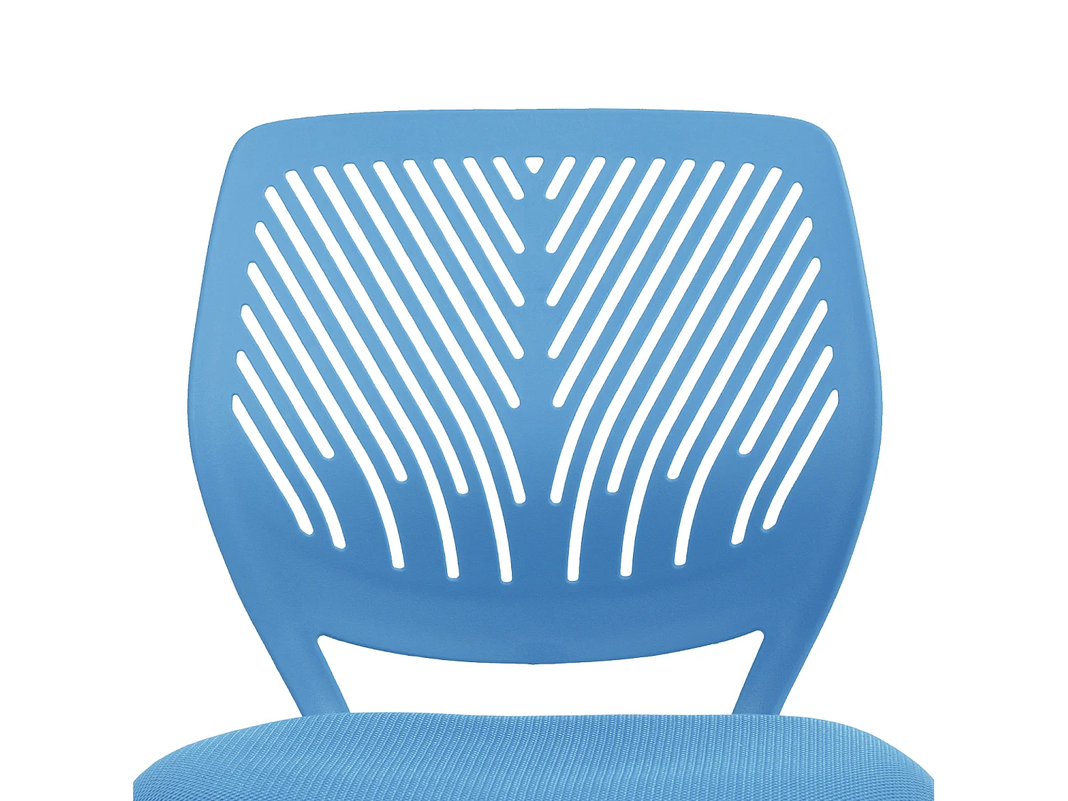 URBAN MEUBLE Chaise de bureau pivotante bleu, dossier ergonomique, revêtement en maille, hauteur réglable, style moderne, pour la maison et le bureau