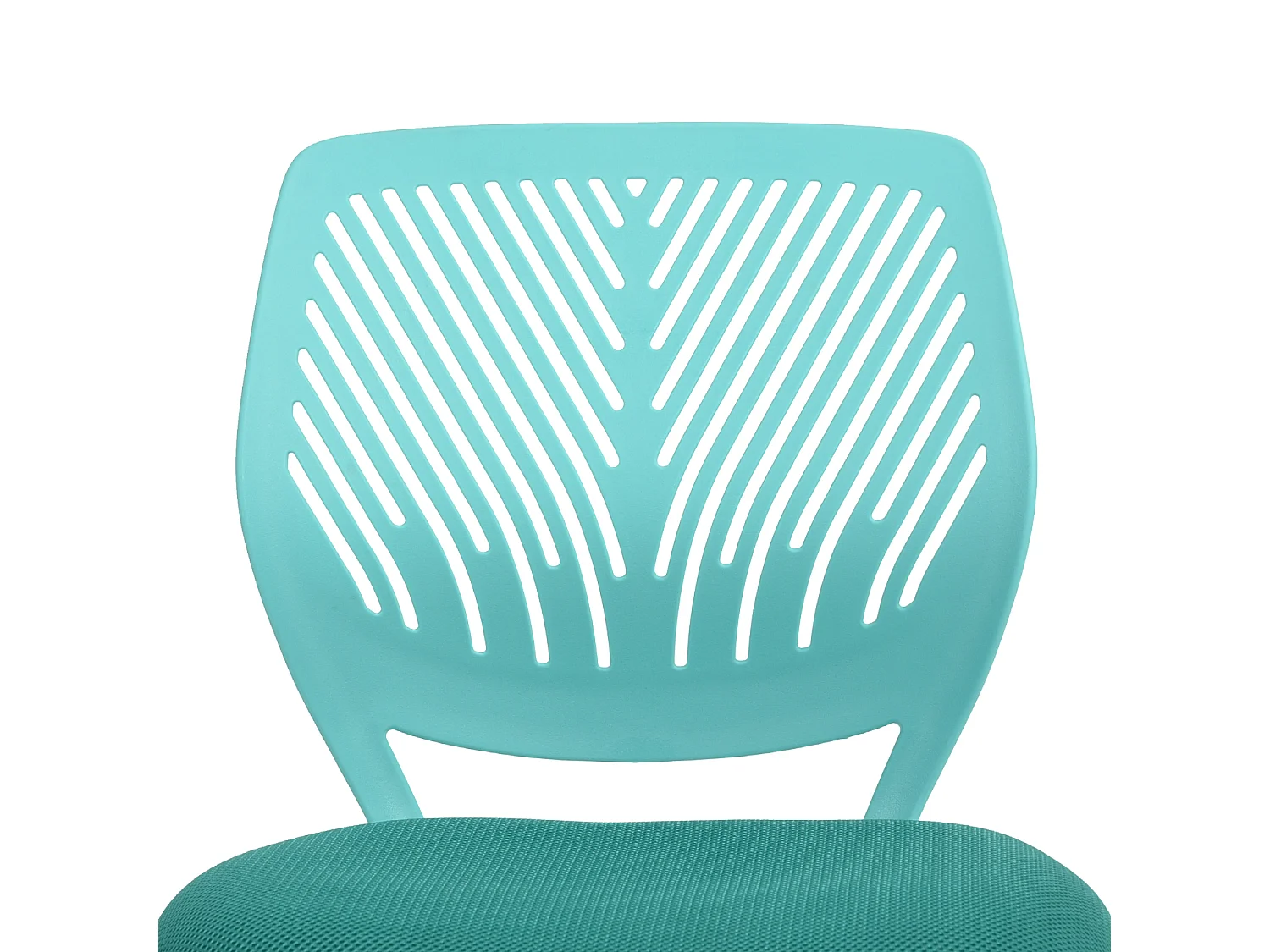 URBAN MEUBLE Chaise de bureau pivotante turquoise, dossier ergonomique, revêtement en maille, hauteur réglable, style moderne, pour la maison et le bureau