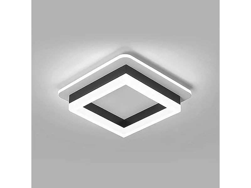 Plafonnier Led 24W, Lampe de Plafond en Acrylique, Luminaire Plafonnier LED Moderne pour Salon, Chambre, Cuisine, Couloir 6000K (Lumière Blanche Froide)