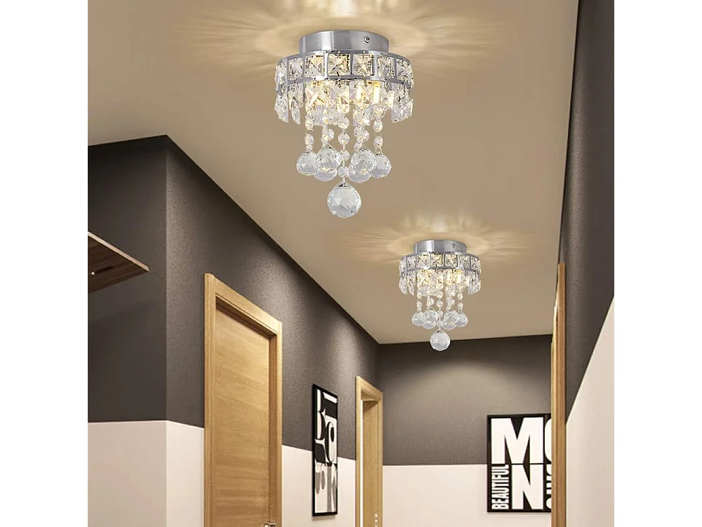 Suspension élégant avec 3 lumières pour des espaces intimes - Idéal pour le couloir, la chambre, la cuisine ou la chambre d'enfant (Ampoules non incluses)