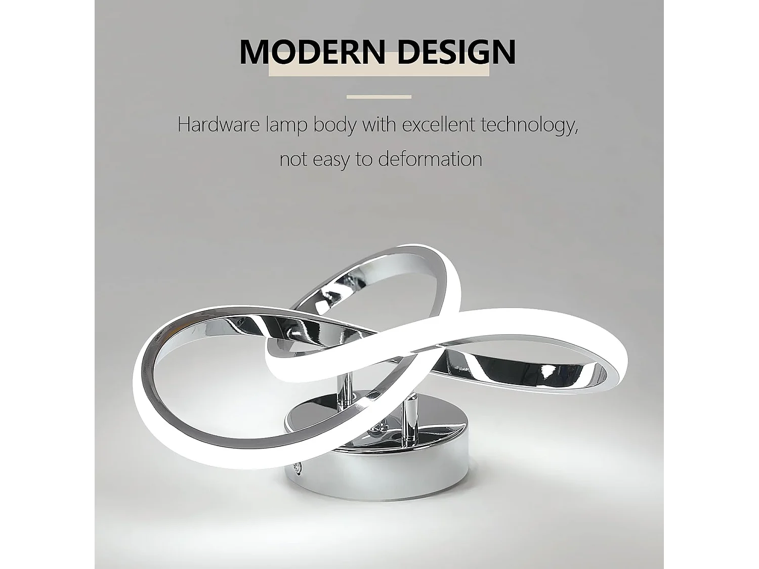 Plafonnier LED Moderne Design Créatif en Aluminium Lampe de Lustre pour Cuisine Salon Chambre Salle à Manger（Argenté 30W Lumière Blanche Froide 6500K）