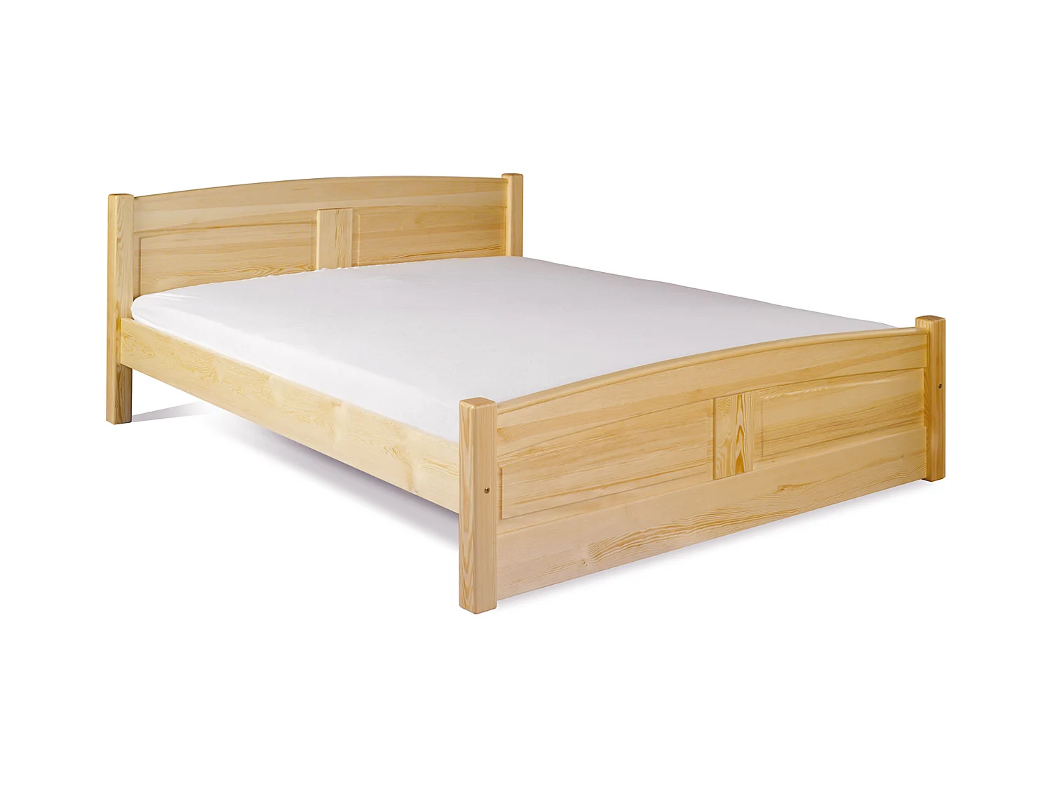 Bett 120x200 Royal aus Holz, Farbe Kiefer