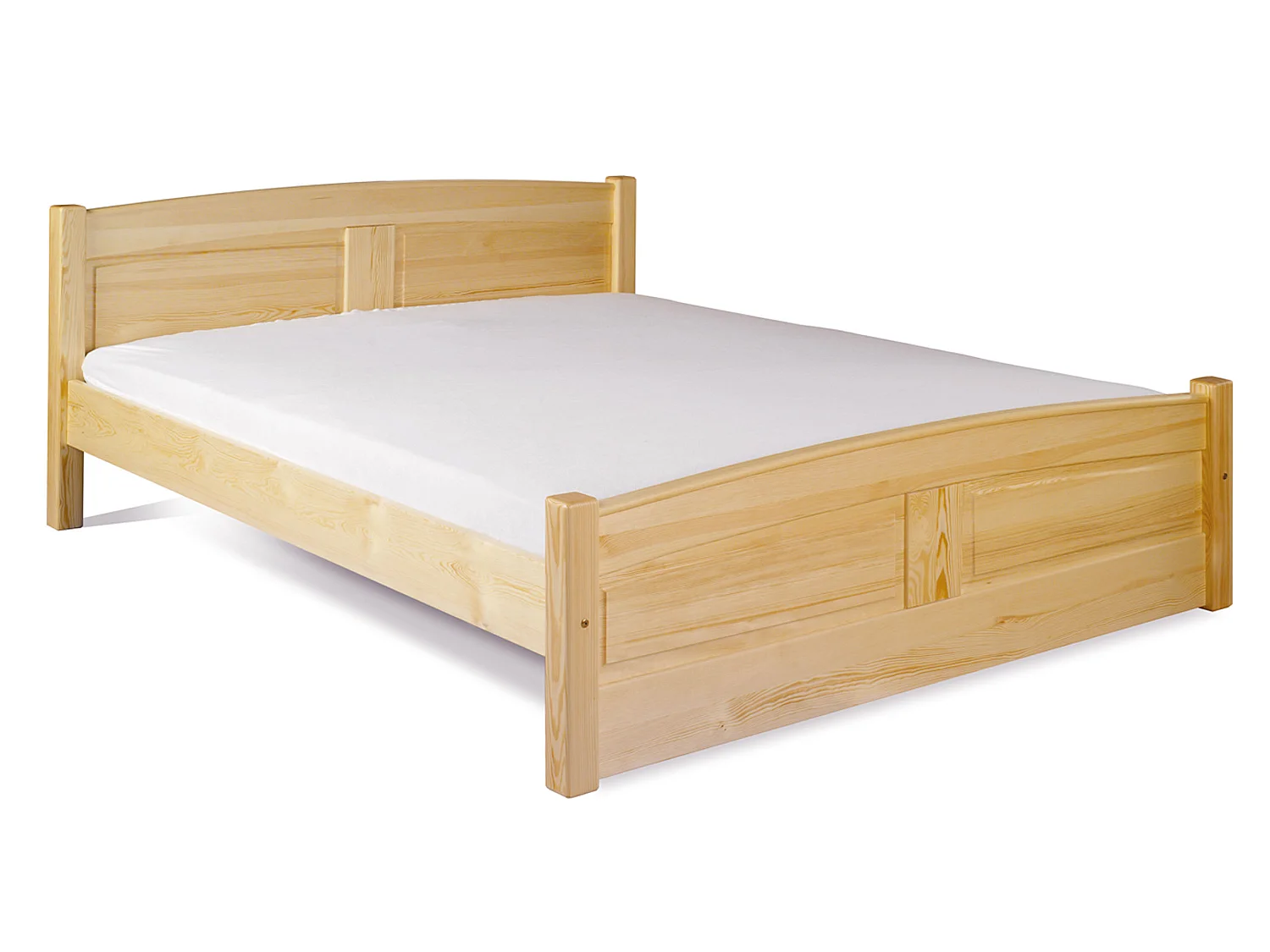 Bett 120x200 Royal aus Holz, Farbe Kiefer