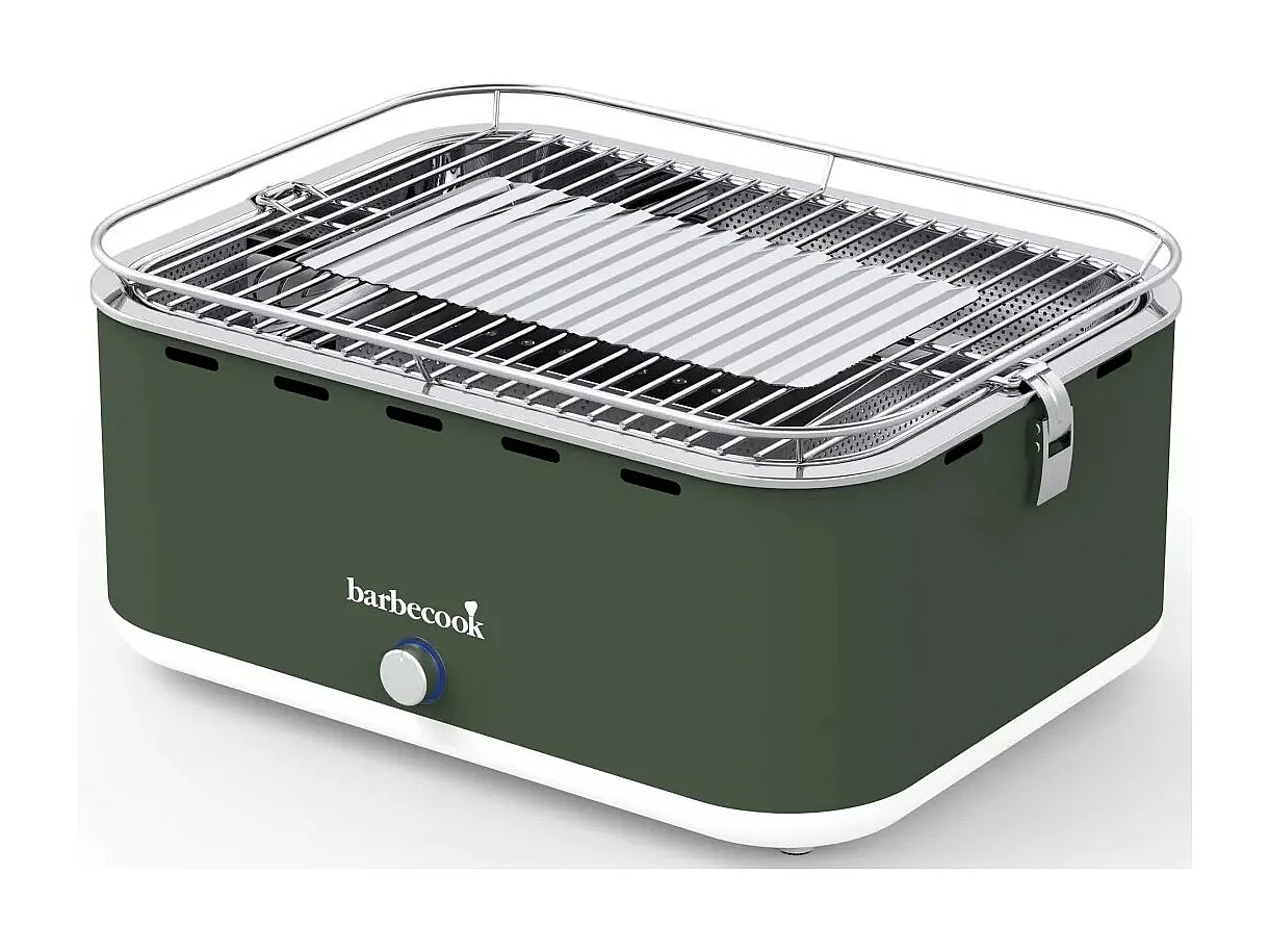Barbecook Barbecue à bois portable 38.5 x 28.5cm vert - CARLOARMYGREEN