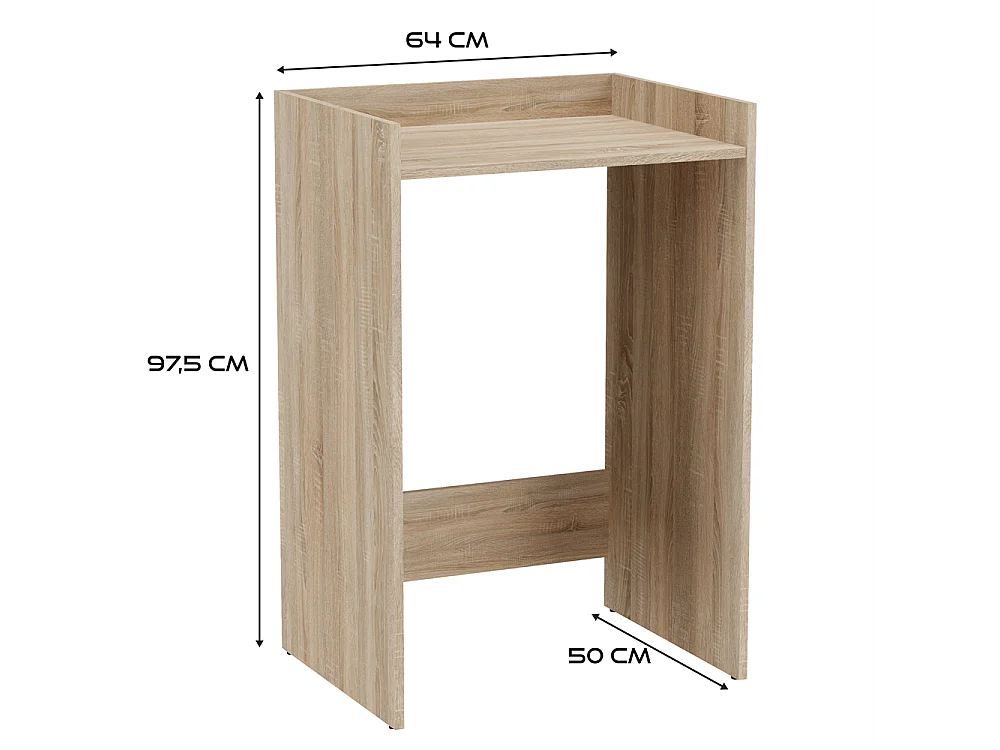 Szafka na Pralkę Pola NP | Dąb Sonoma | 64x50x97,5 cm | Stojąca Szafka Łazienkowa
