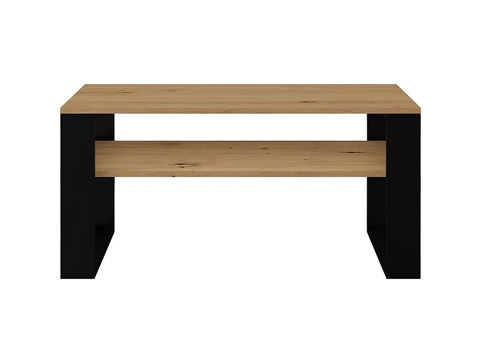 Ława Modern 1P | Stolik Kawowy Artisan Czarny | 90x58x50 | Nowoczesny Design